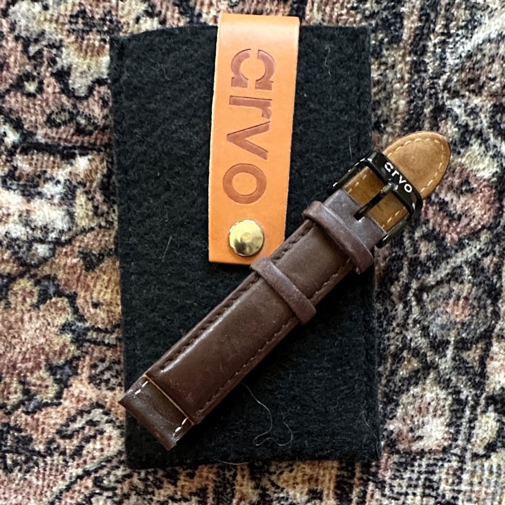 Arvo Brown Leather Watch Strap